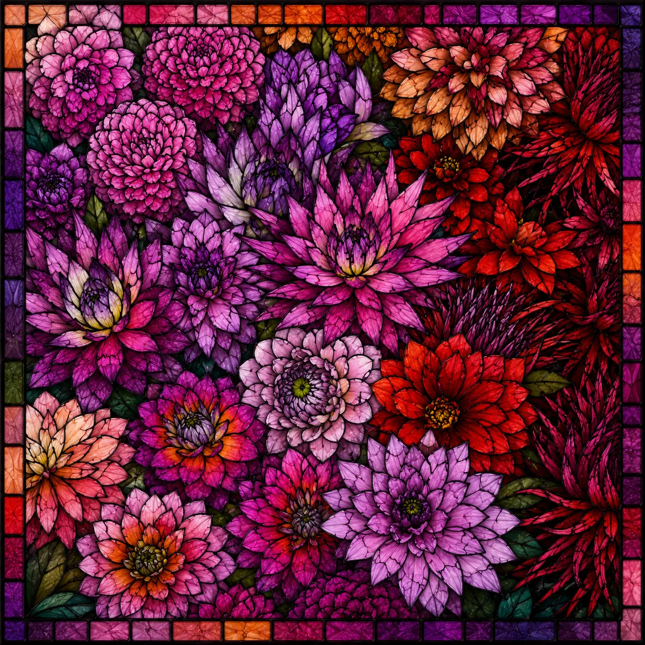 Autumn, Heritage Dahlias