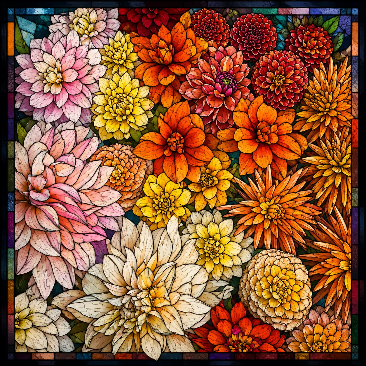 Winter, Heritage Dahlias
